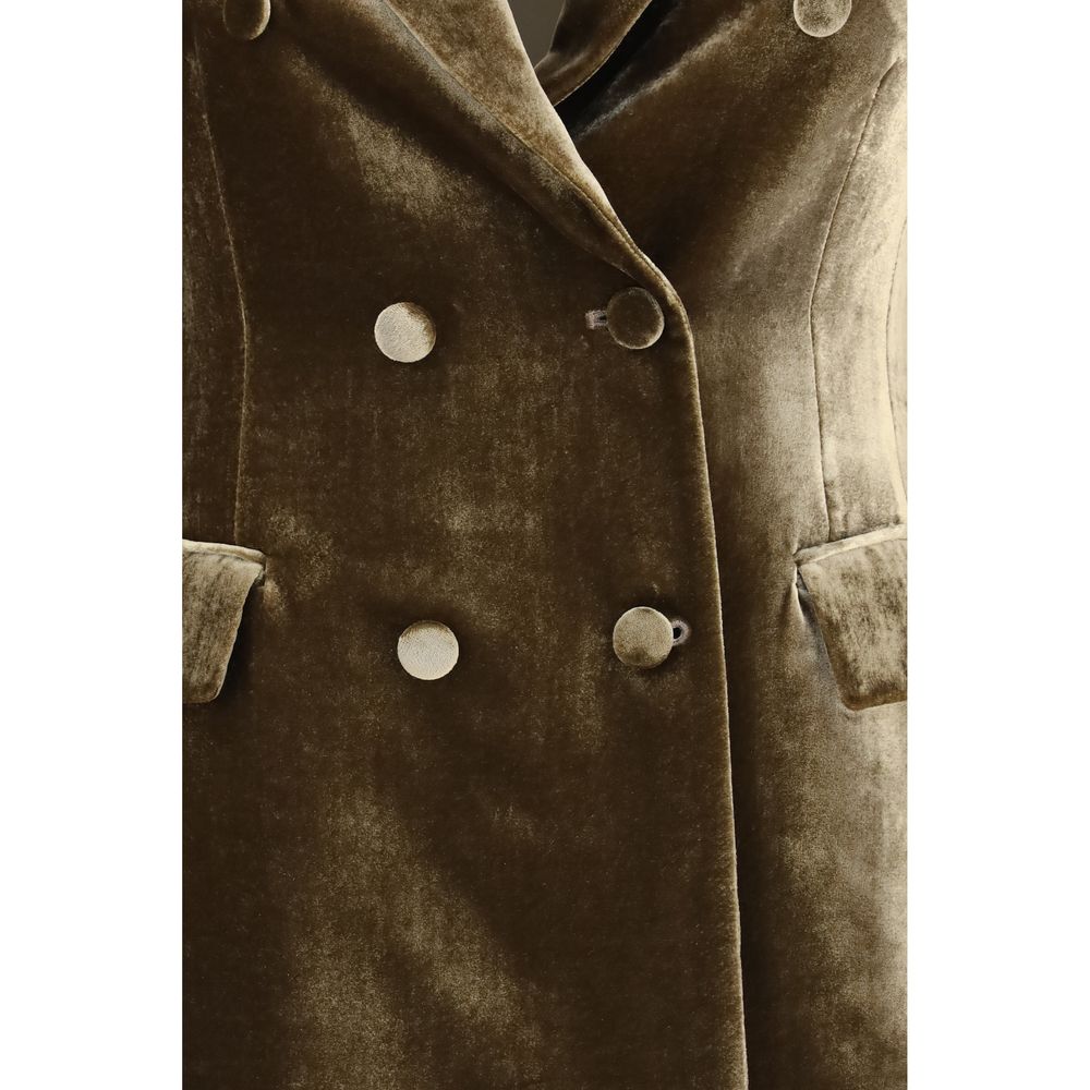 P.A.R.O.S.H. Brown Viscose Blazer | Regal Royce