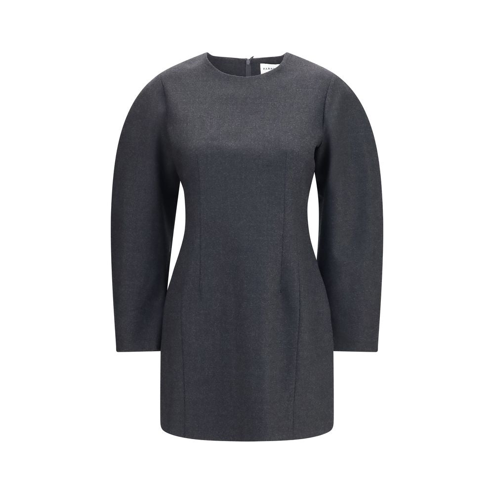 P.A.R.O.S.H. Gray Wool Oves Aries Casual Dress | Regal Royce