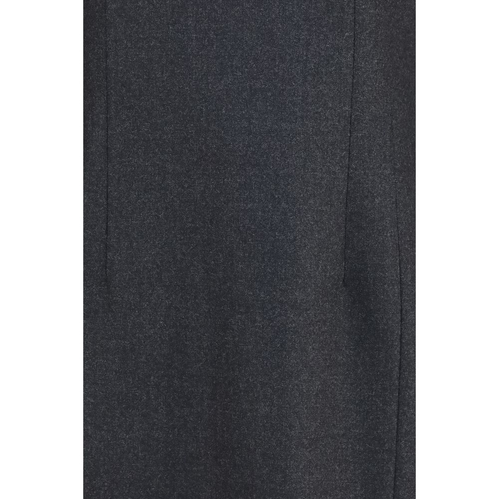 P.A.R.O.S.H. Gray Wool Oves Aries Casual Dress | Regal Royce