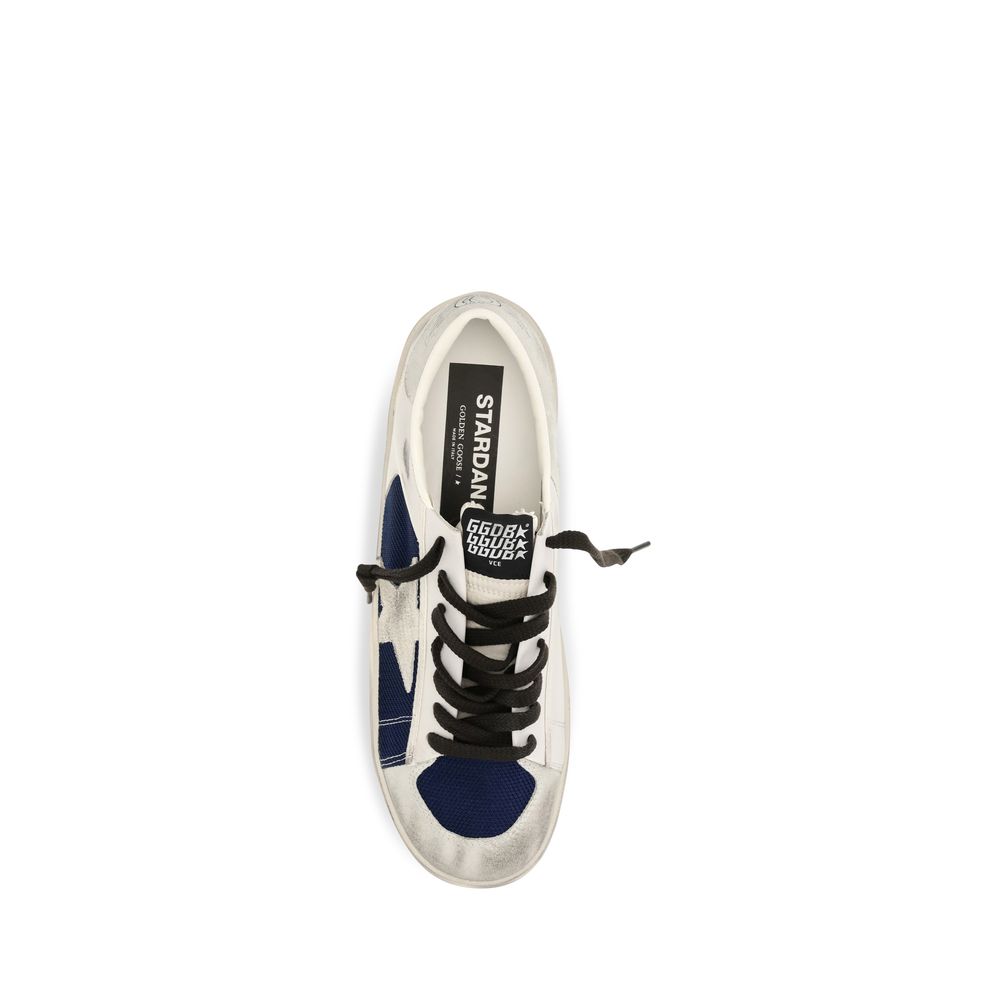 Golden Goose Gray Calf Leather Bos Taurus Low Top Sneakers | Regal Royce