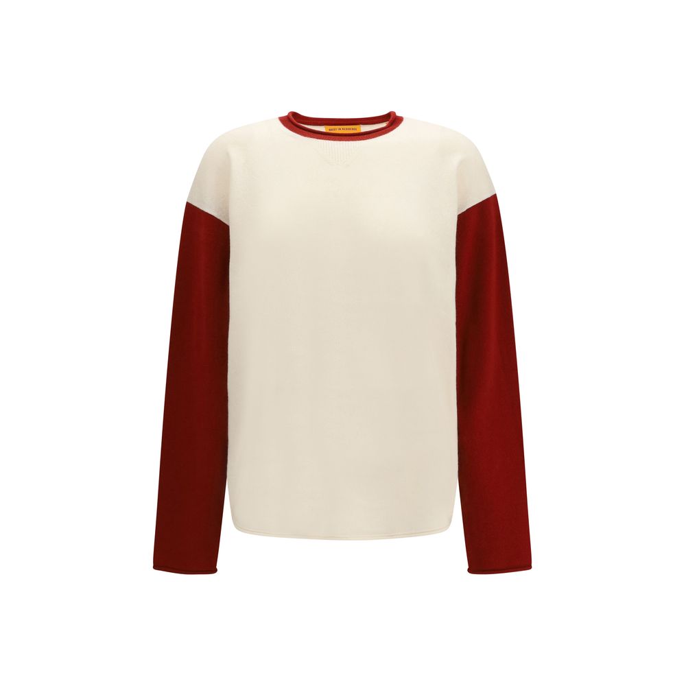 Guest in Residence White Cashmere Sweatshirt | Regal Royce