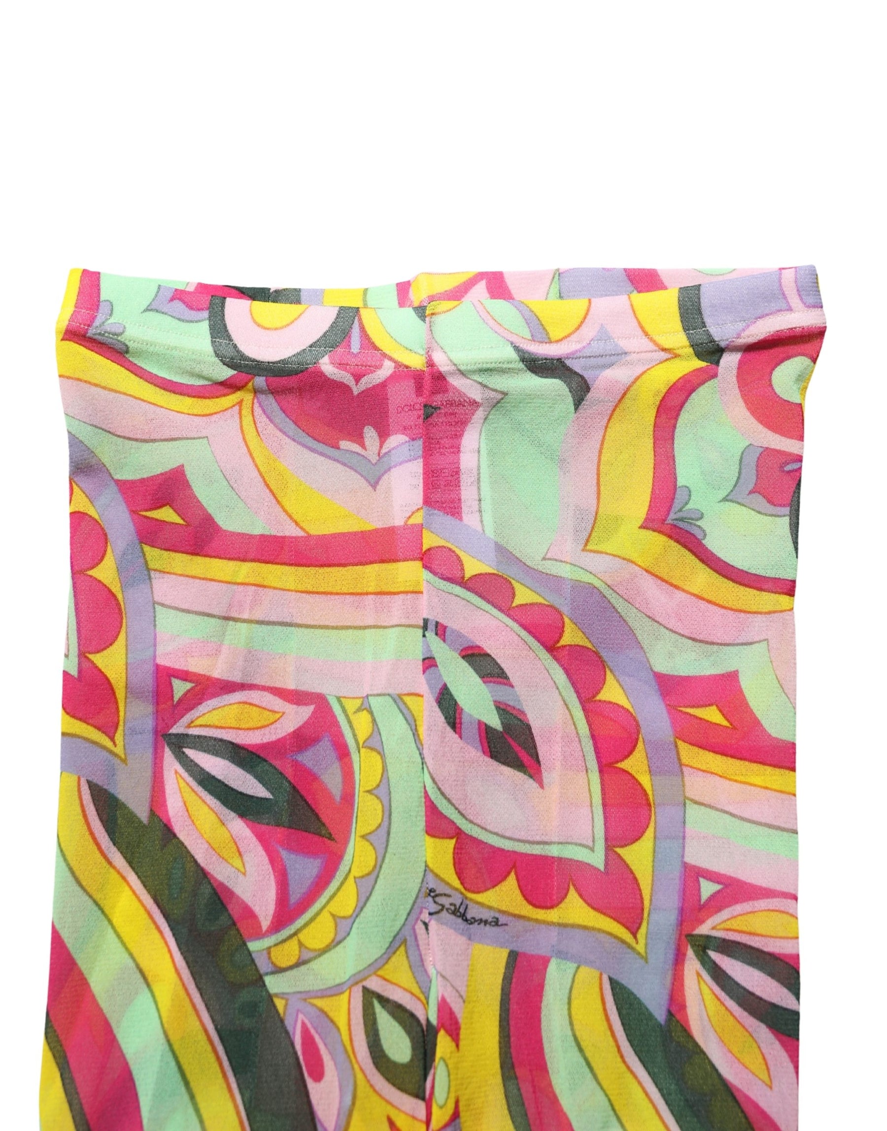 Dolce & Gabbana Multicolor Floral Print Tights Stockings Socks | Regal Royce
