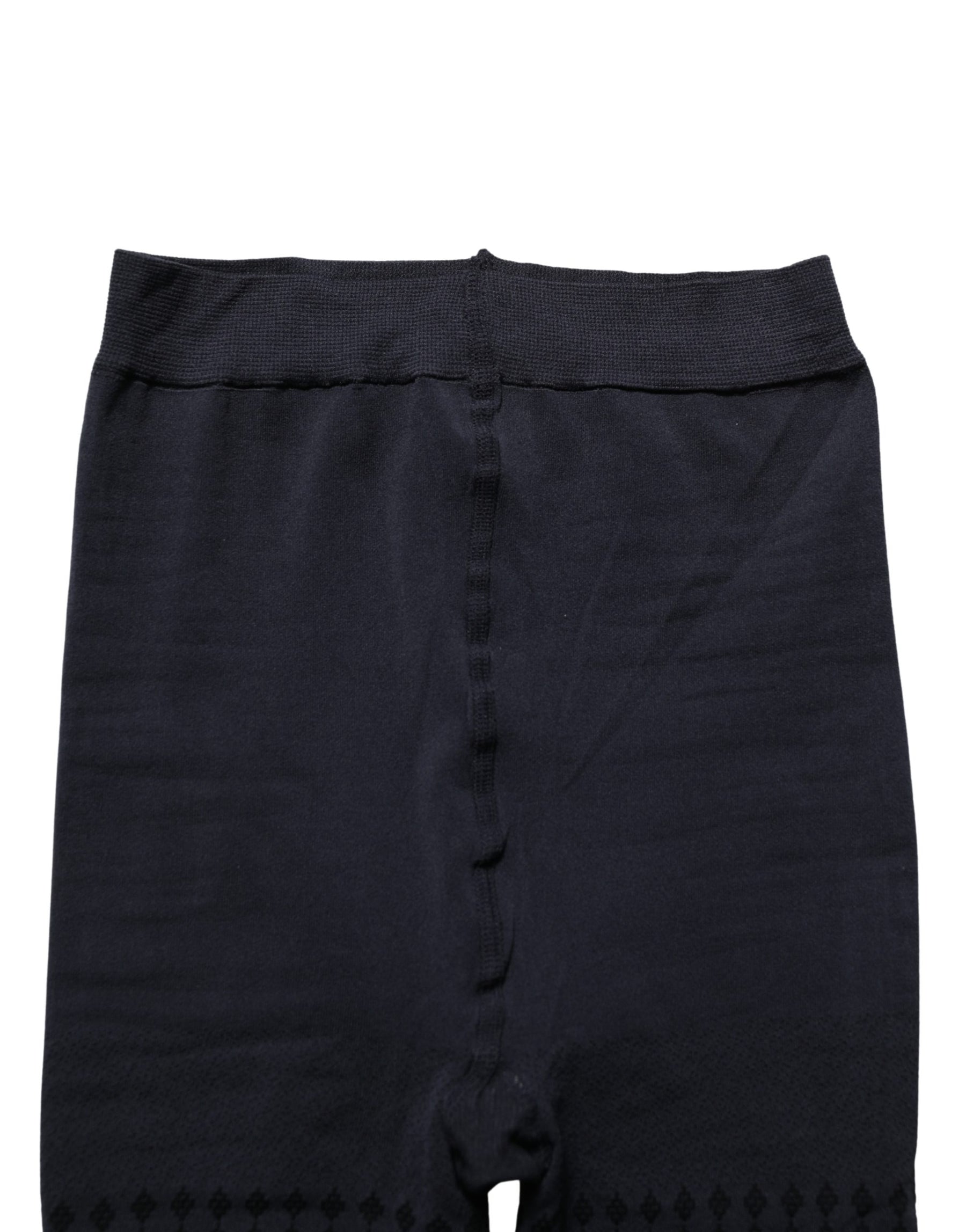 Dolce & Gabbana Black Nylon Tights Stocking Pantyhose Socks | Regal Royce