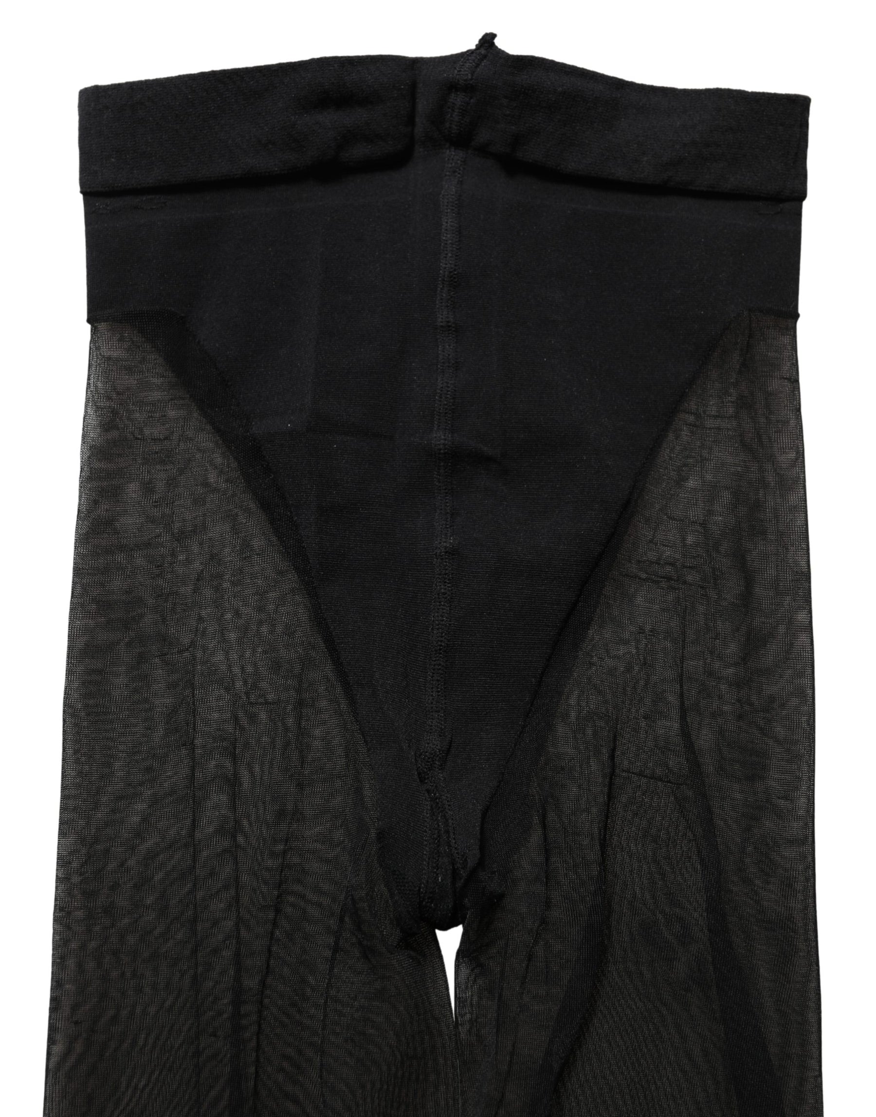 Dolce & Gabbana Black Nylon Sheer Tights Stockings Pantyhose Socks | Regal Royce