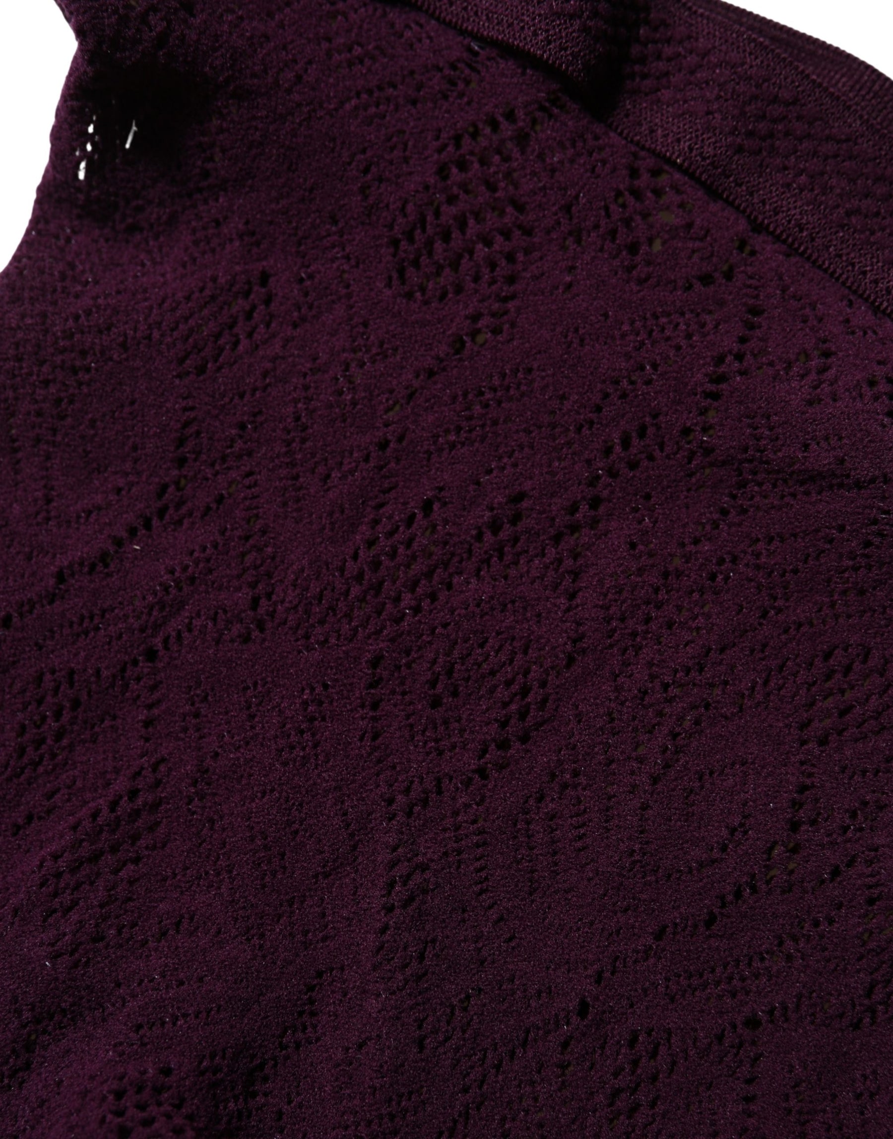 Dries Van Noten Violet Floral Fishnet Tights Stockings Pantyhose Socks | Regal Royce