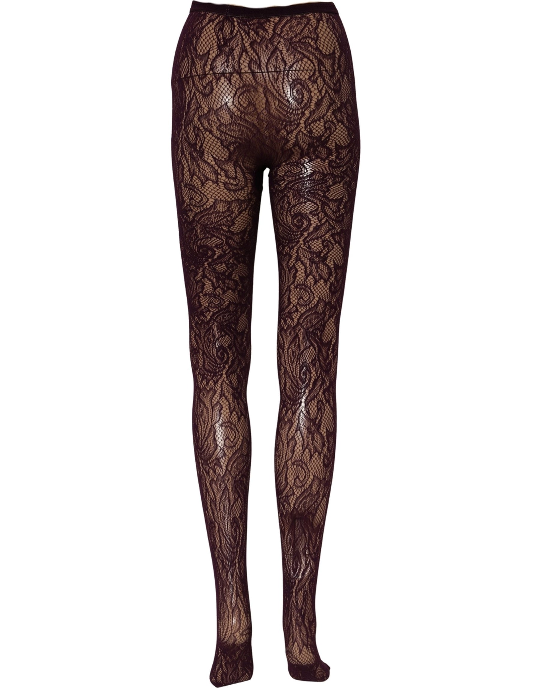 Dries Van Noten Violet Floral Fishnet Tights Stockings Pantyhose Socks | Regal Royce