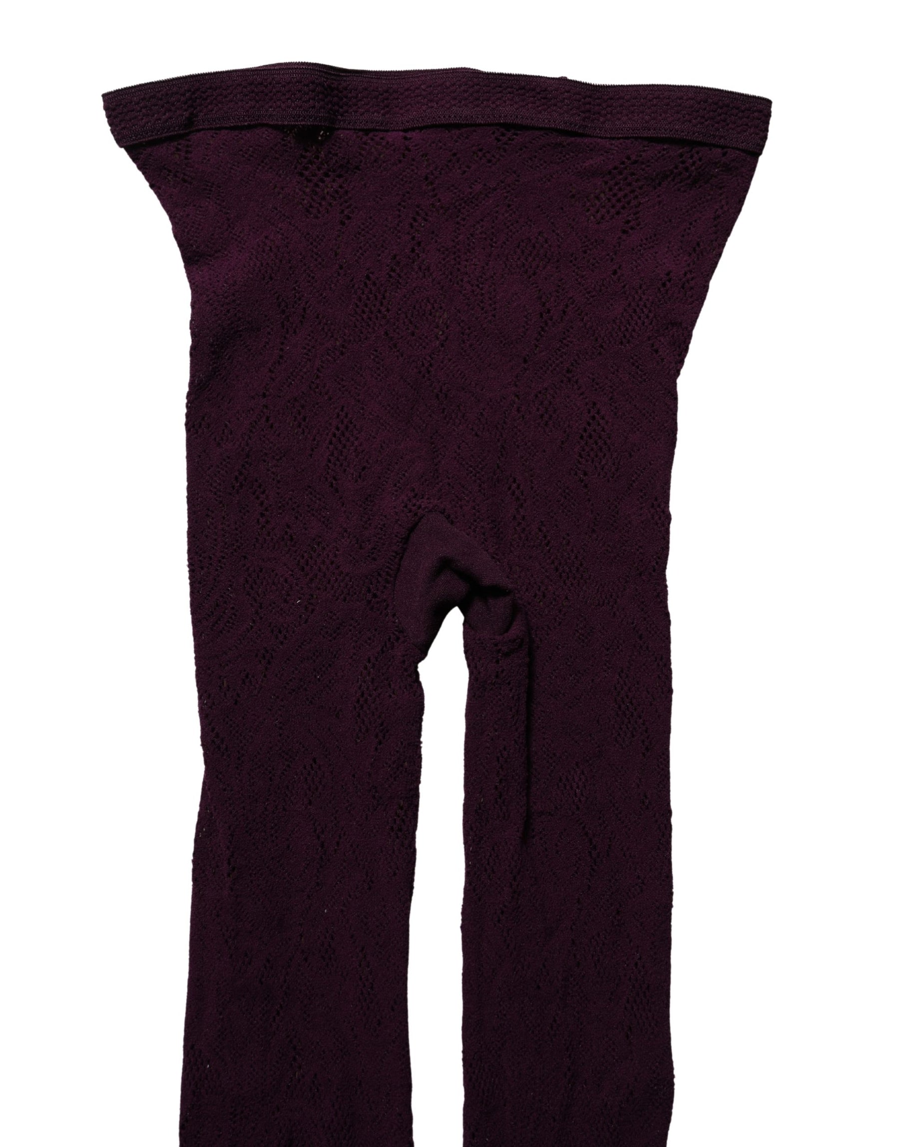 Dries Van Noten Violet Floral Fishnet Tights Stockings Pantyhose Socks | Regal Royce