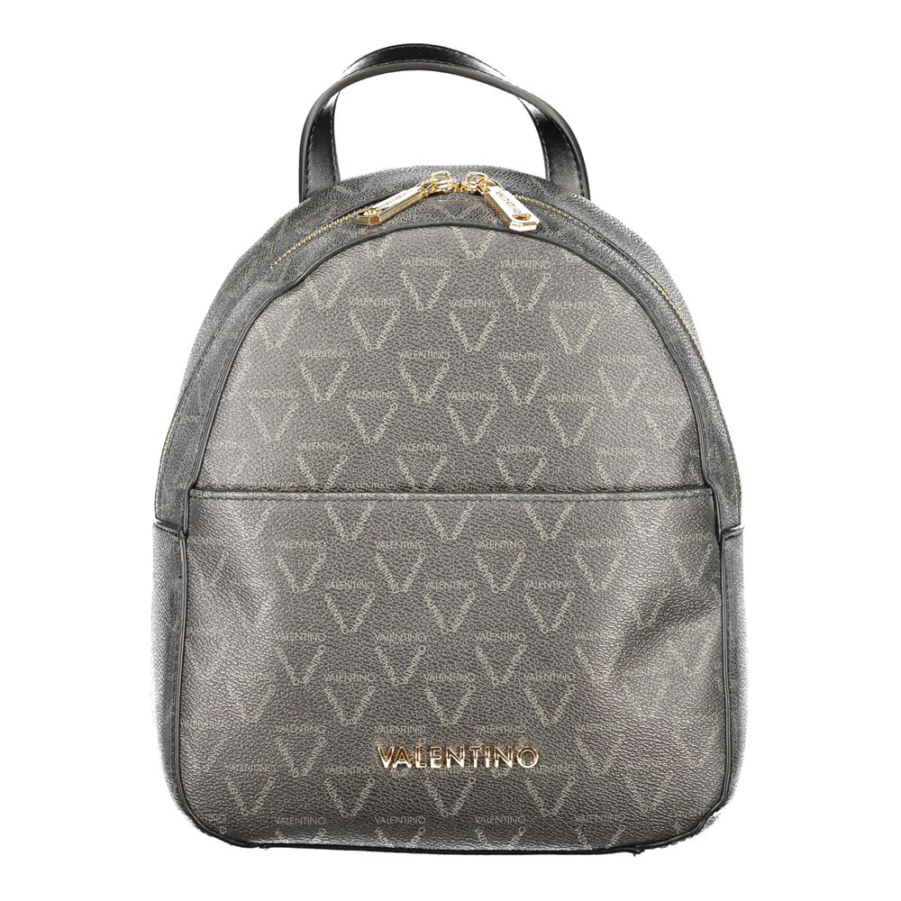 Mario Valentino Black Polyurethane Women's Backpack | Regal Royce