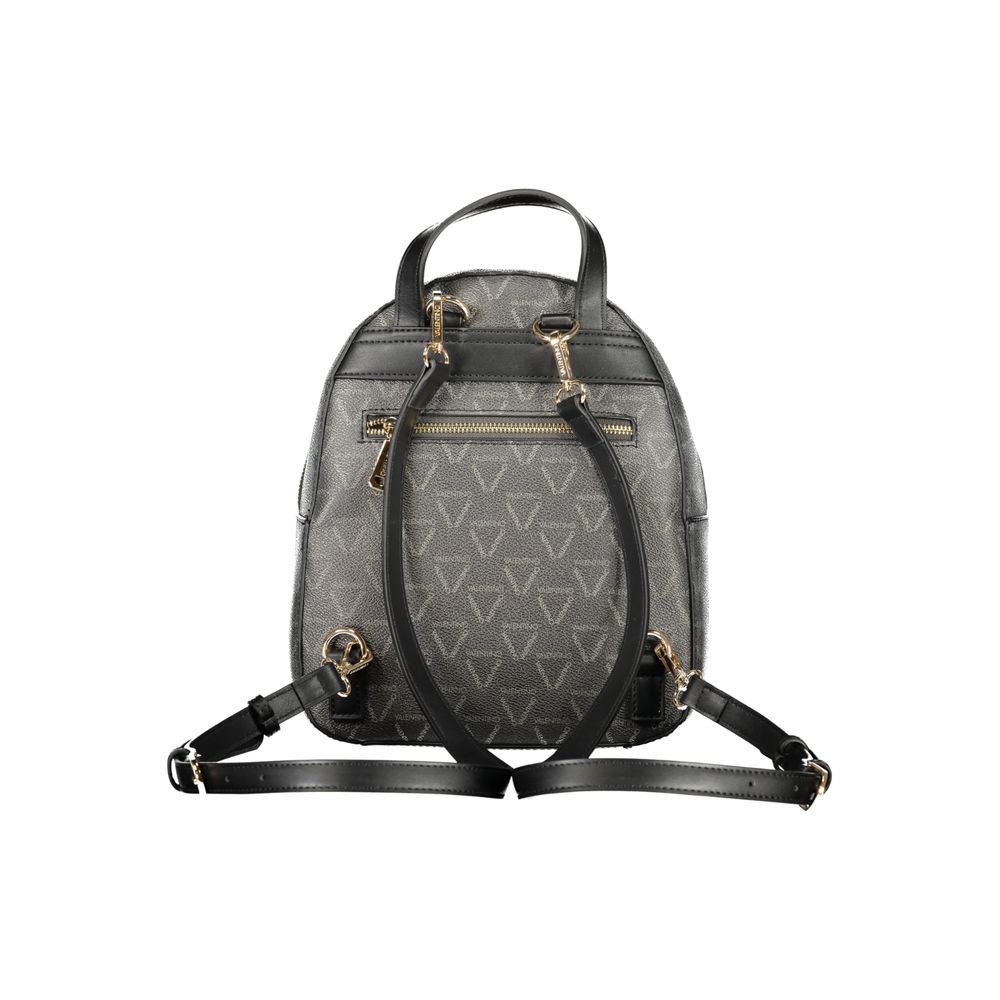 Mario Valentino Black Polyurethane Women's Backpack | Regal Royce