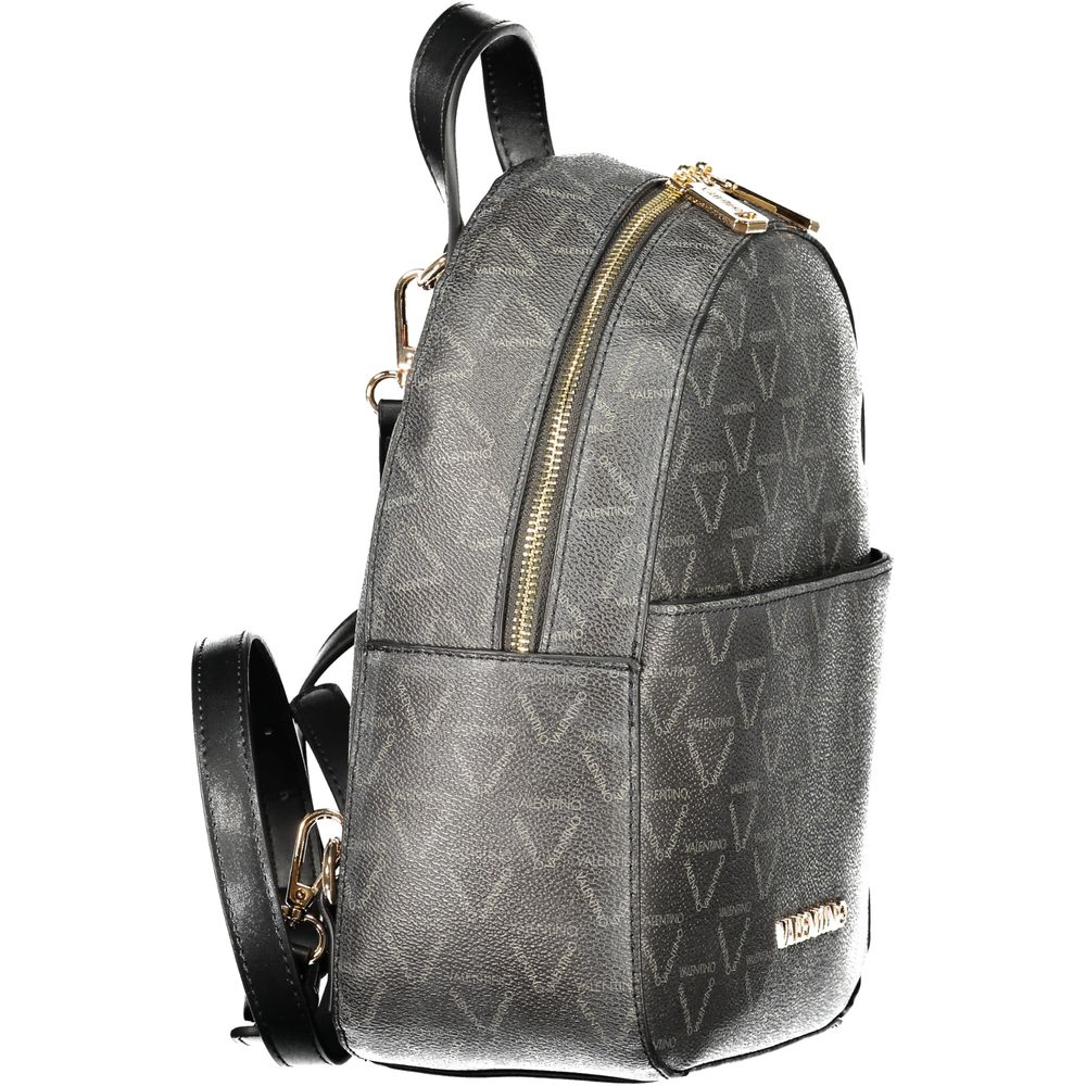 Mario Valentino Black Polyurethane Women's Backpack | Regal Royce