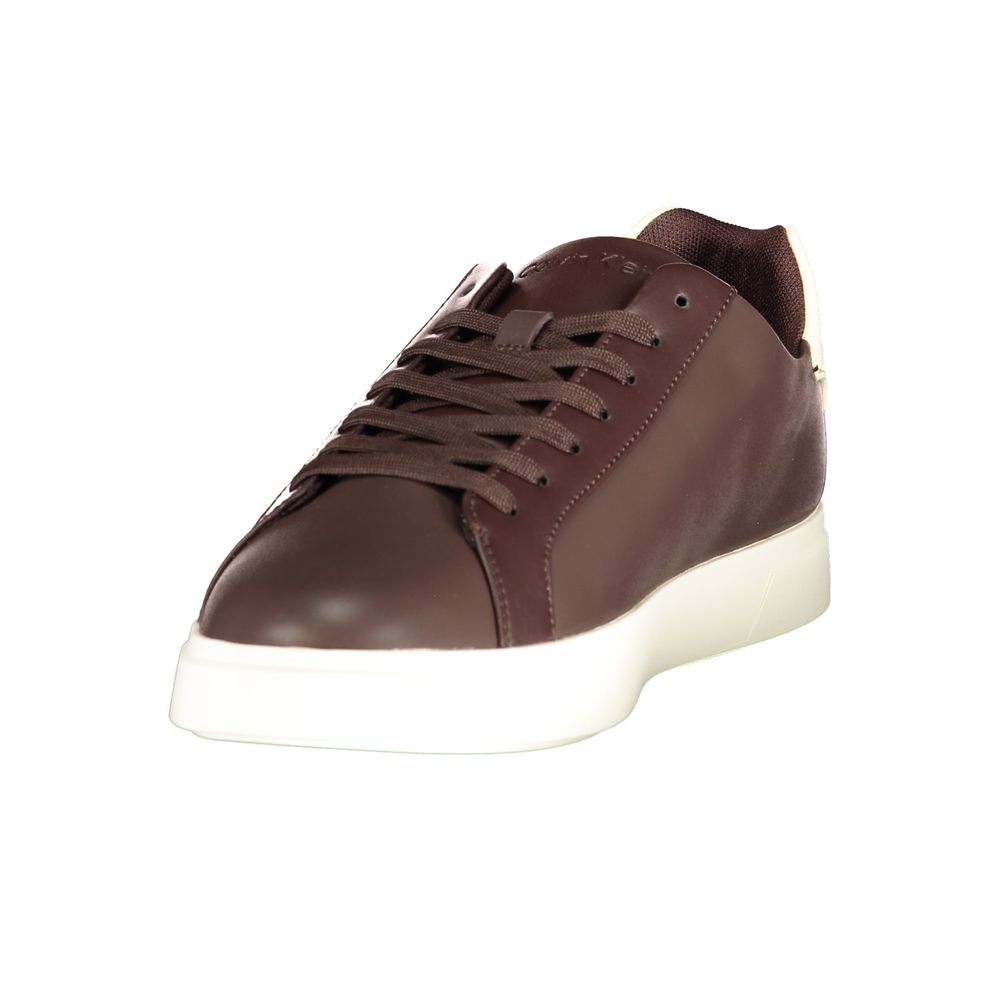 Calvin Klein Brown Polyurethane Men's Sneaker | Regal Royce