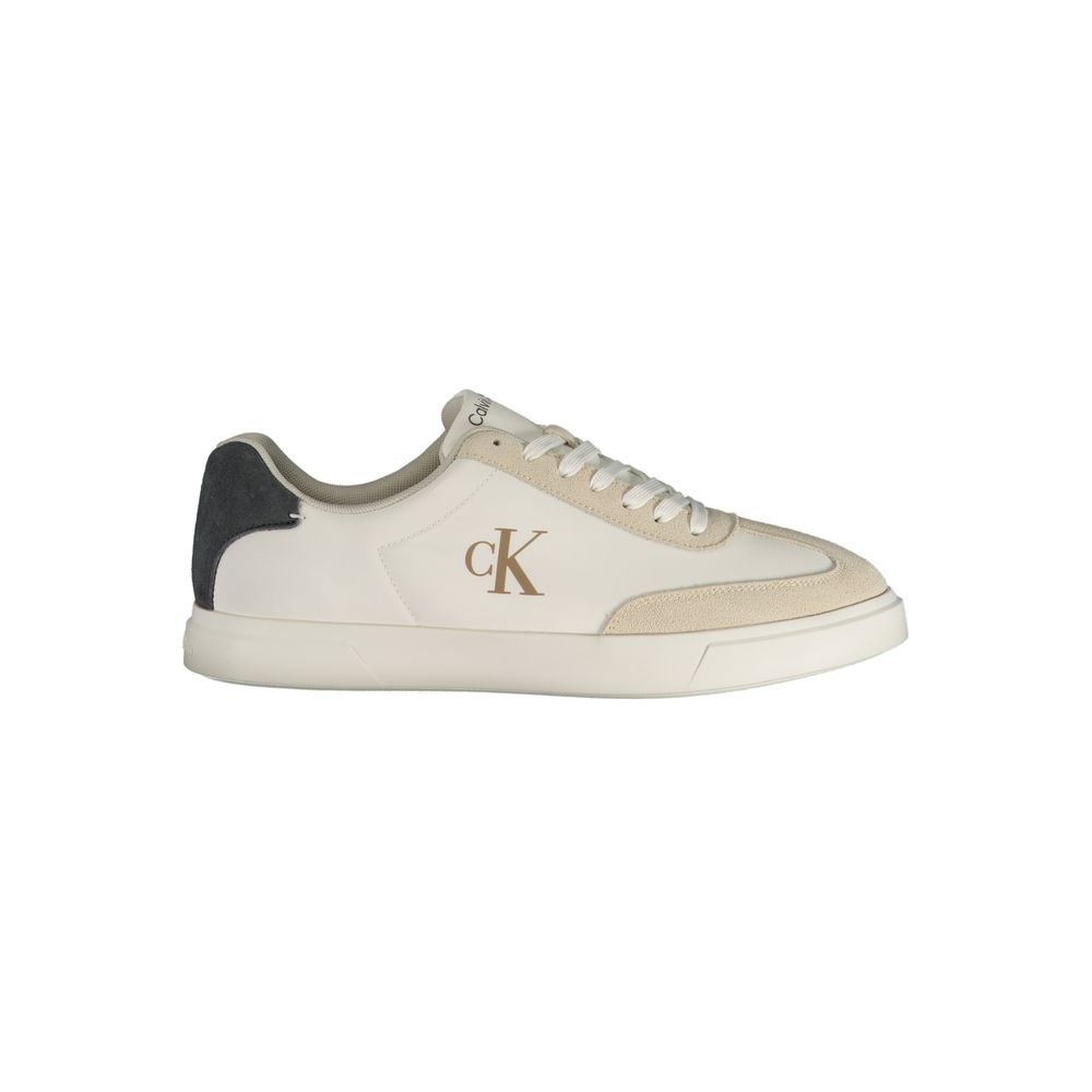 Calvin Klein White Polyester Men's Sneaker | Regal Royce