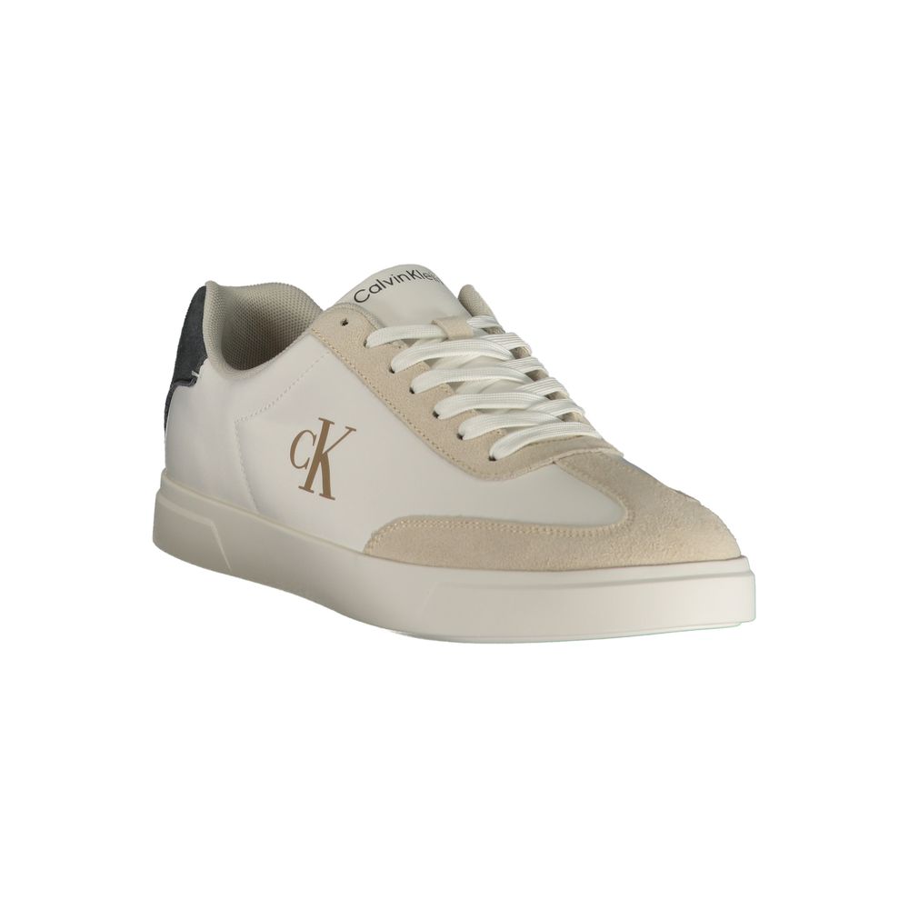 Calvin Klein White Polyester Men's Sneaker | Regal Royce