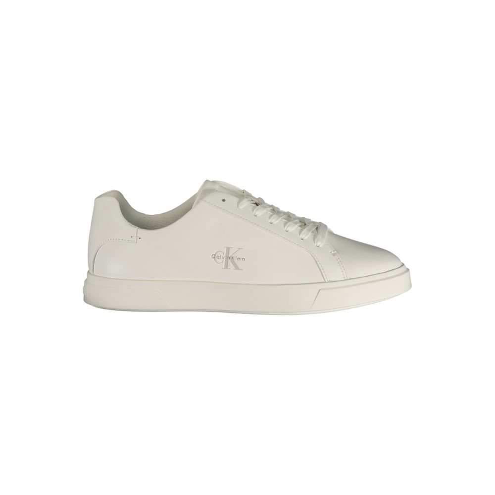 Calvin Klein White Polyurethane Women's Sneaker | Regal Royce