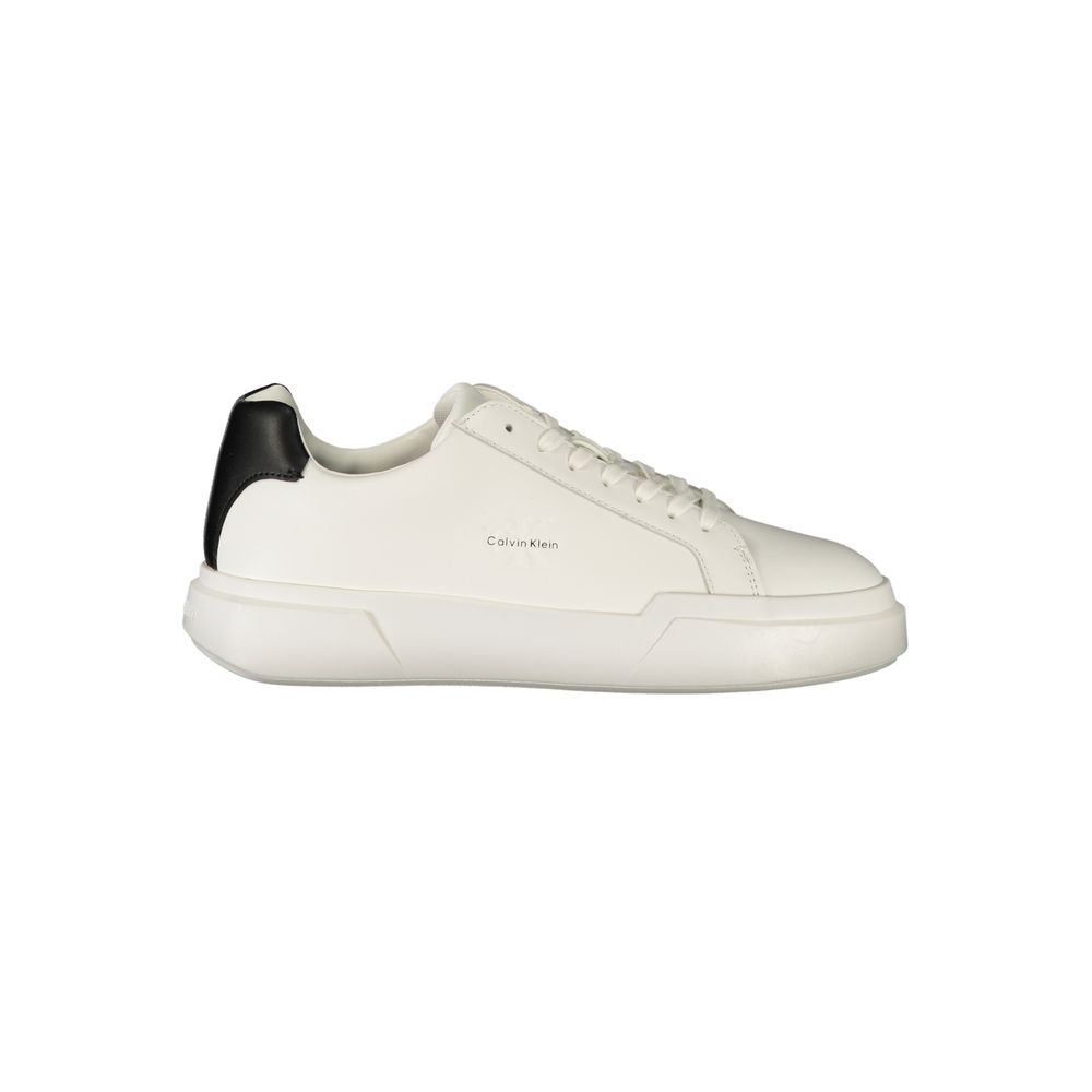 Calvin Klein White Leather Men's Sneaker | Regal Royce