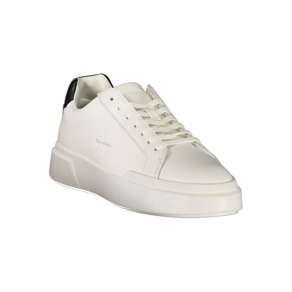 Calvin Klein White Leather Men's Sneaker | Regal Royce