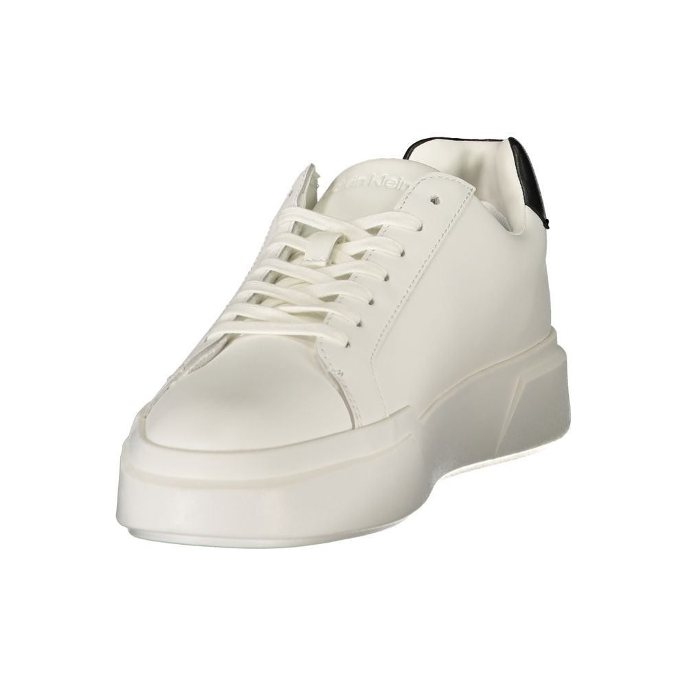 Calvin Klein White Leather Men's Sneaker | Regal Royce