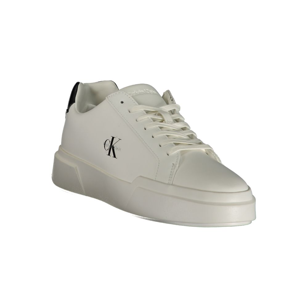 Calvin Klein White Polyurethane Women's Sneaker | Regal Royce