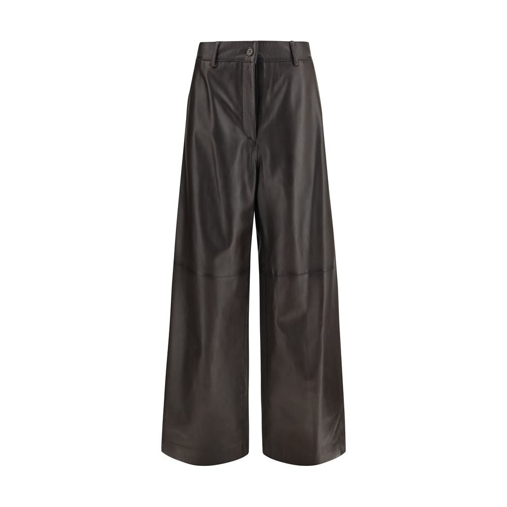 P.A.R.O.S.H. Brown Leather Pants | Regal Royce