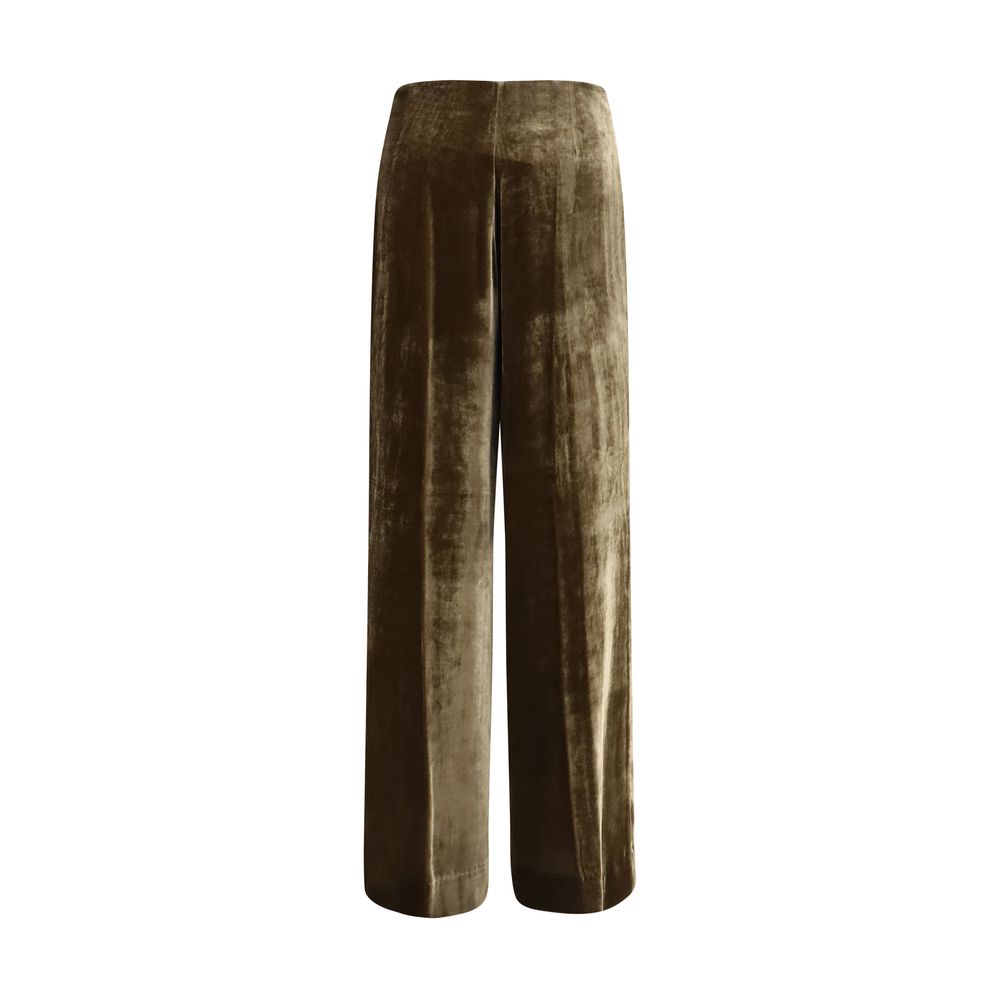 P.A.R.O.S.H. Brown Viscose Casual Pants | Regal Royce