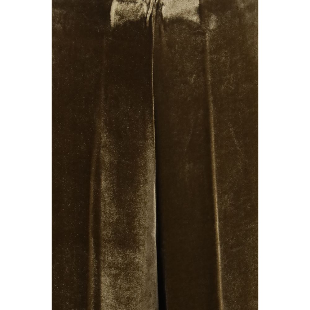 P.A.R.O.S.H. Brown Viscose Casual Pants | Regal Royce