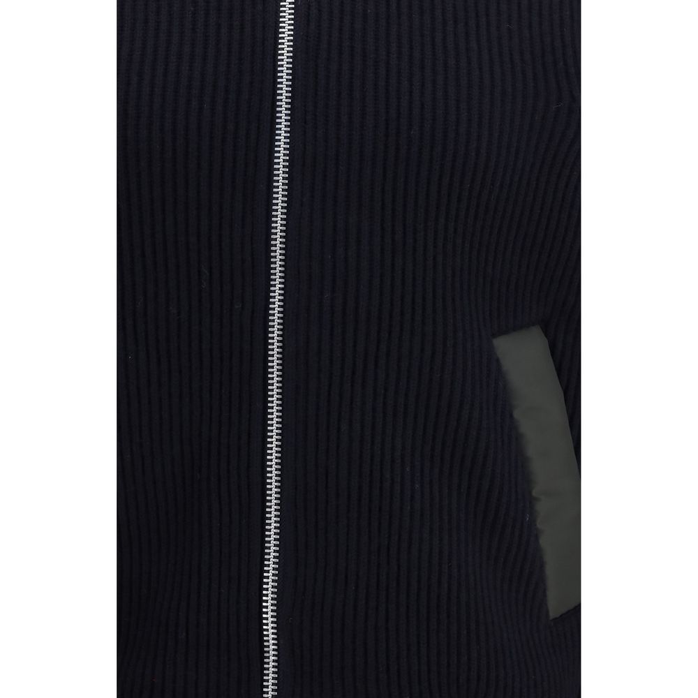Sacai Blue Wool Oves Aries Sweatshirt | Regal Royce