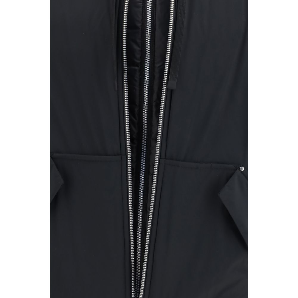Moose Knuckles Black Nylon Full-Length Jacket | Regal Royce