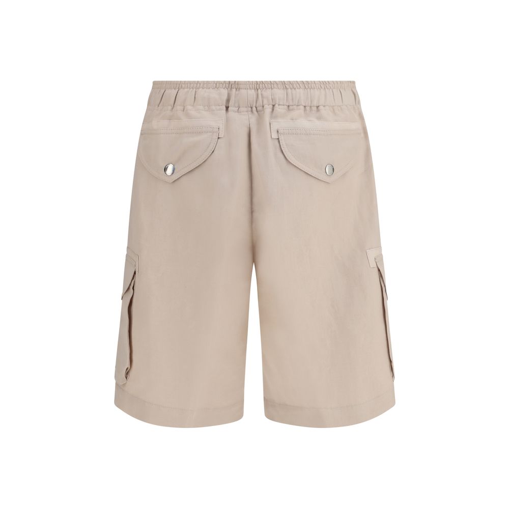 Brunello Cucinelli Beige Linen Bermuda Shorts | Regal Royce