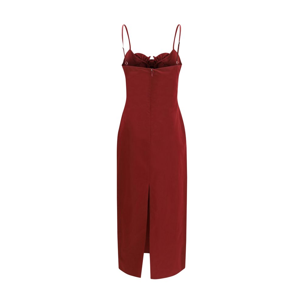 Magda Butrym Bordeaux Cotton Cocktail Dress | Regal Royce