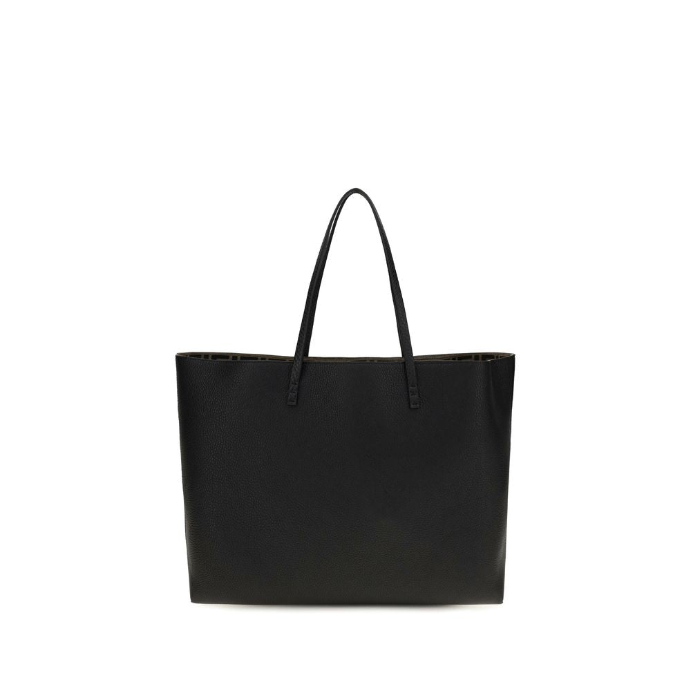 Fendi Black Calf Leather Bos Taurus Shoulder Bag | Regal Royce
