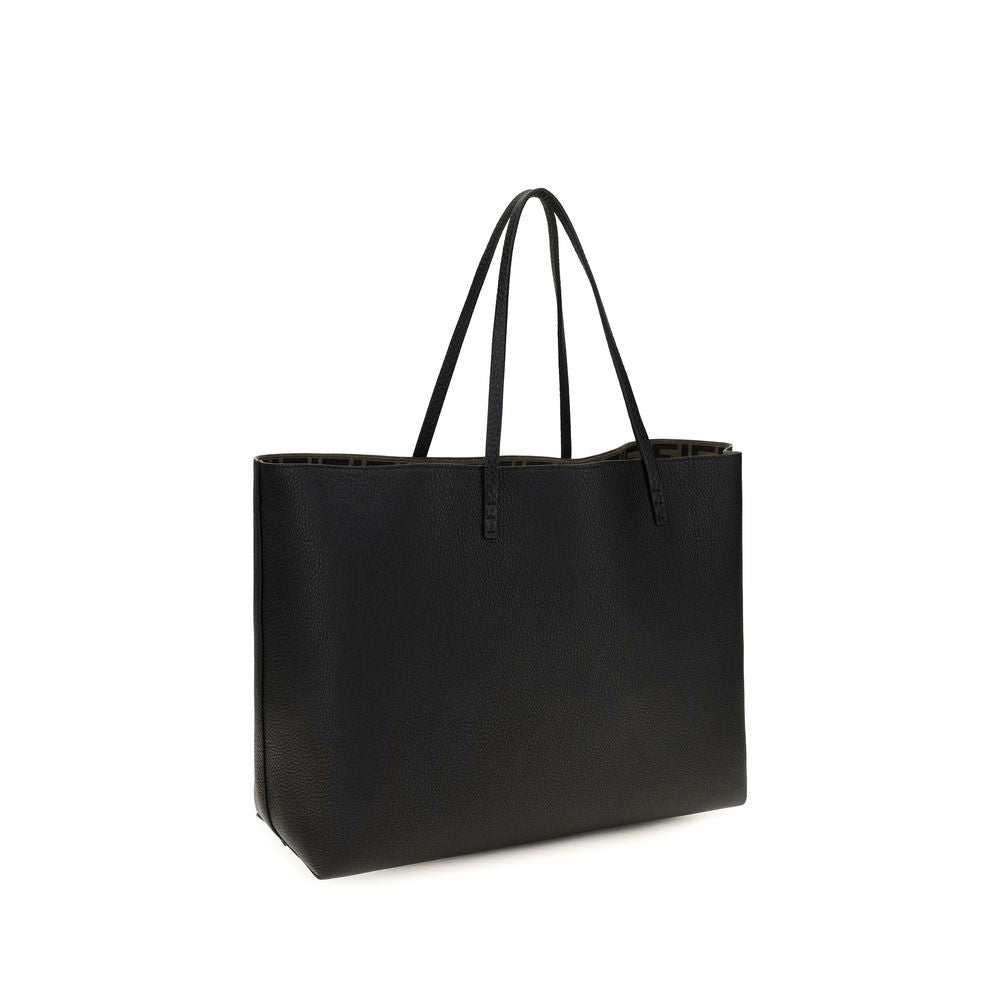 Fendi Black Calf Leather Bos Taurus Shoulder Bag | Regal Royce