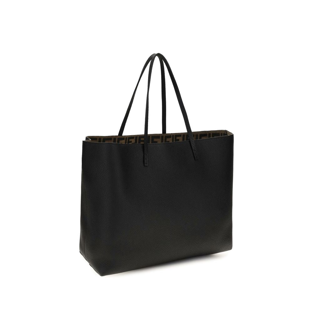 Fendi Black Calf Leather Bos Taurus Shoulder Bag | Regal Royce