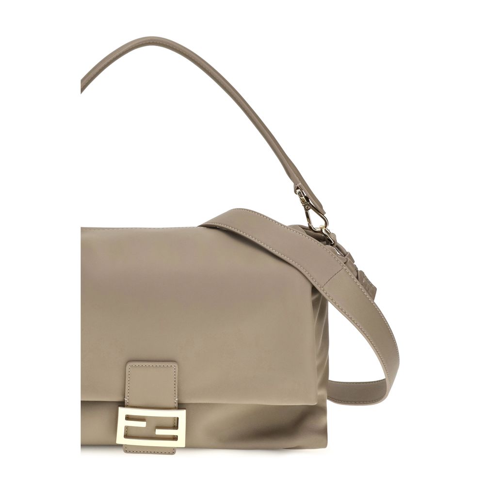 Fendi Beige Calf Leather Bos Taurus Shoulder Bag | Regal Royce