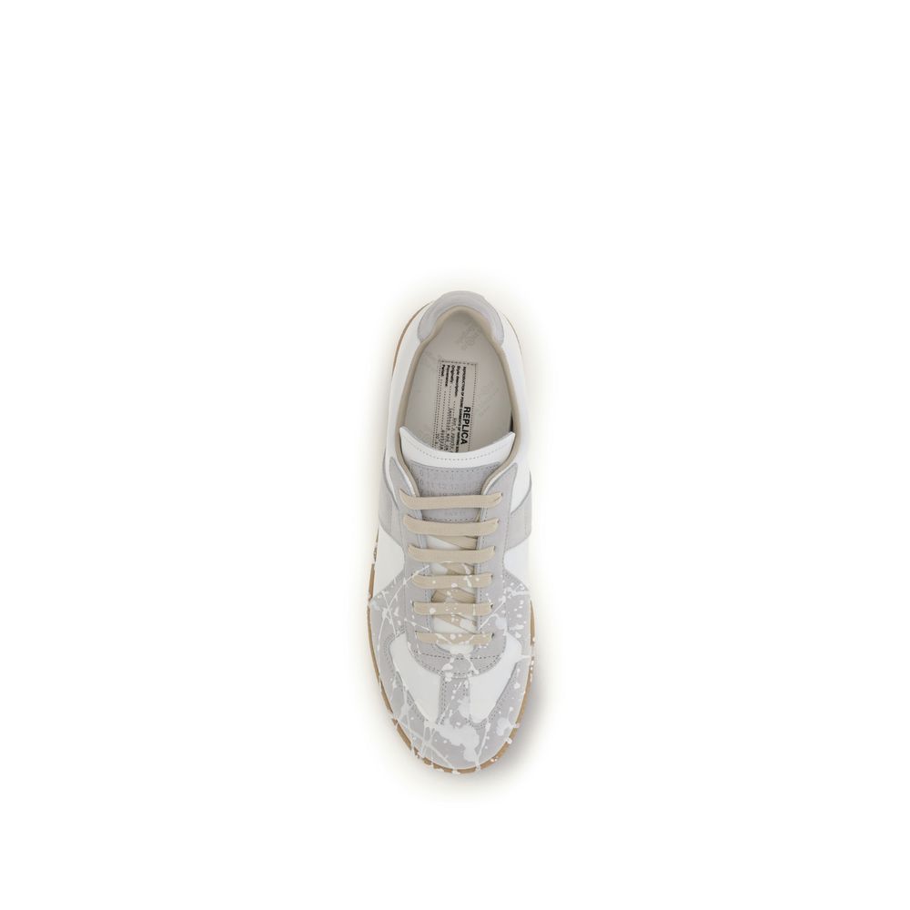 Maison Margiela Gray Suede Leather Low Top Sneakers | Regal Royce