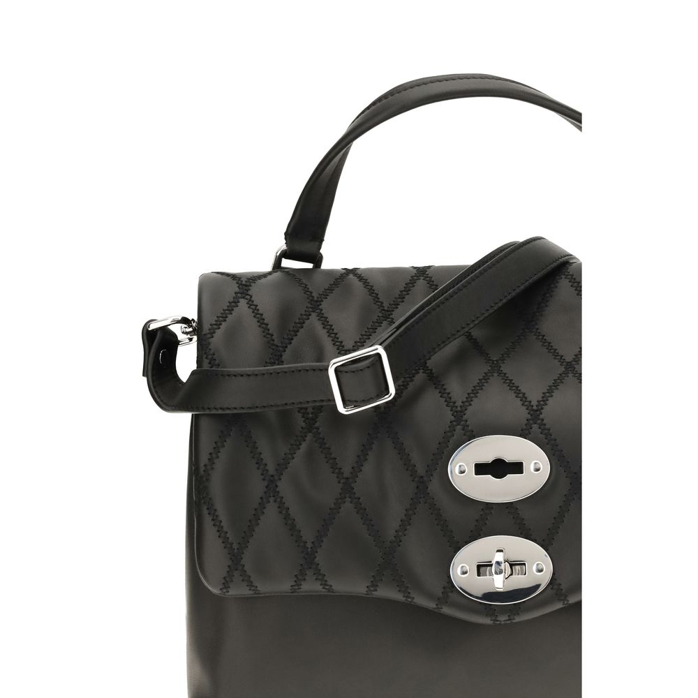 Zanellato Black Calf Leather Bos Taurus Shoulder Bag | Regal Royce
