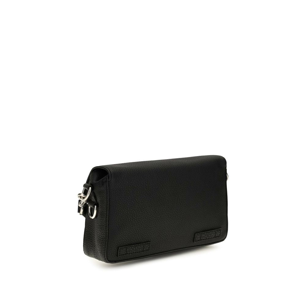 Fendi Black Calf Leather Bos Taurus Shoulder Bag | Regal Royce