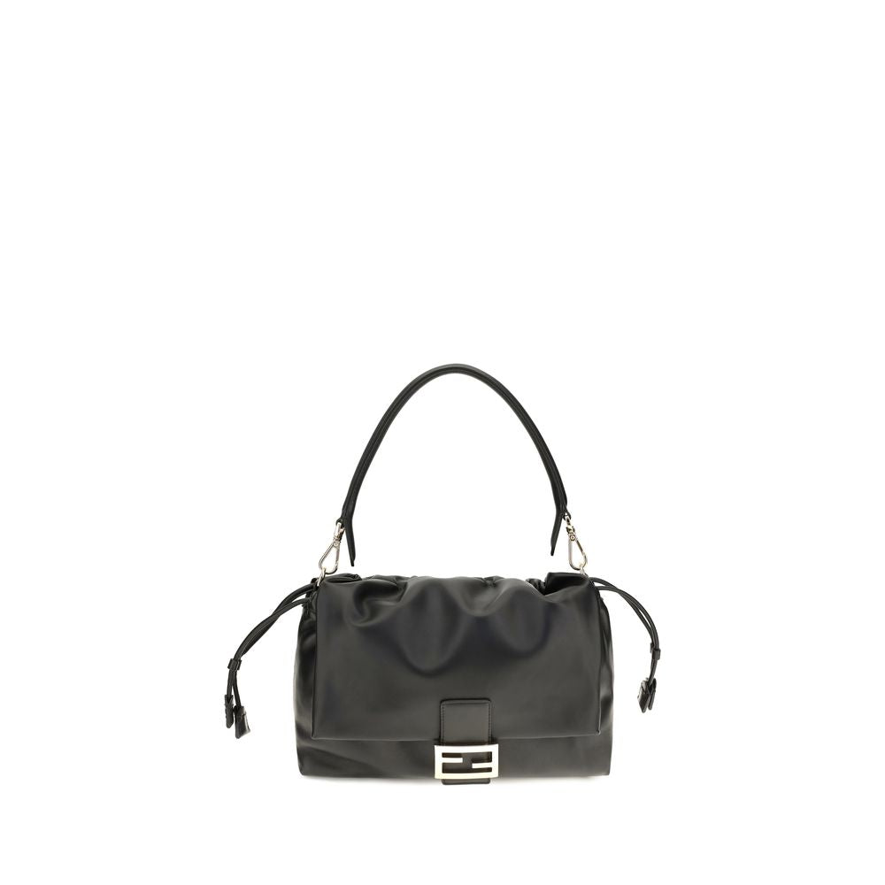 Fendi Black Calf Leather Bos Taurus Shoulder Bag | Regal Royce