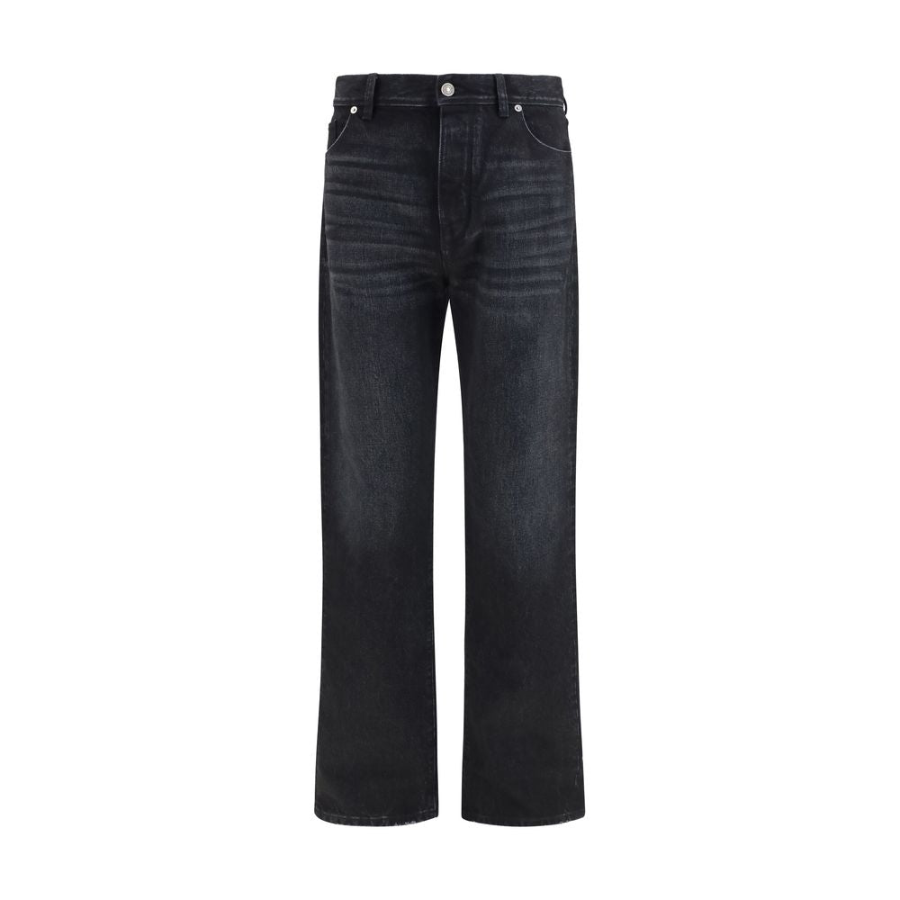 Fendi Black Cotton Straight-Leg Jeans | Regal Royce