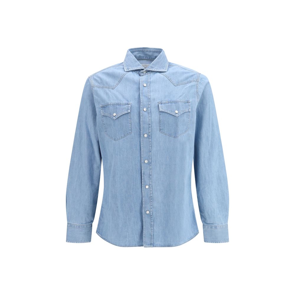 Brunello Cucinelli Blue Denim Shirt | Regal Royce