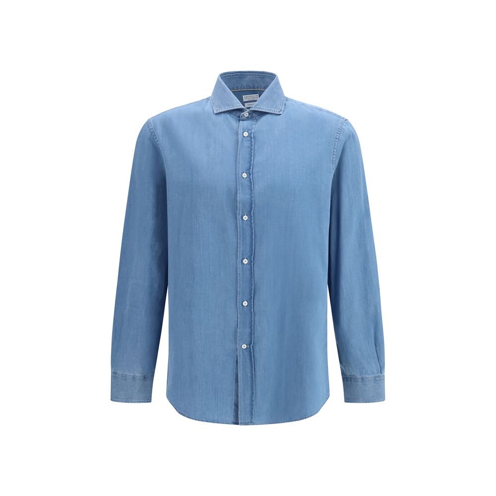 Brunello Cucinelli Blue Denim Shirt | Regal Royce