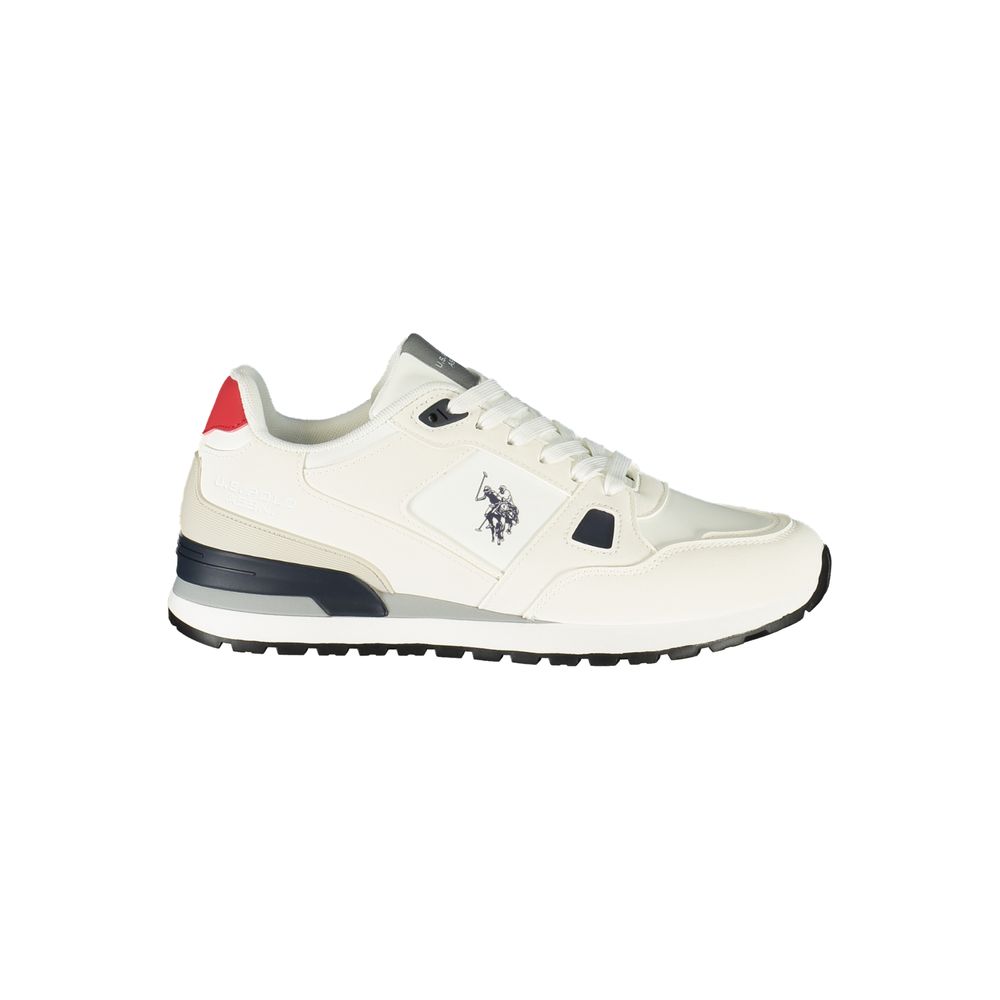 U.S. POLO ASSN. White Polyurethane Mens Sneaker | Regal Royce