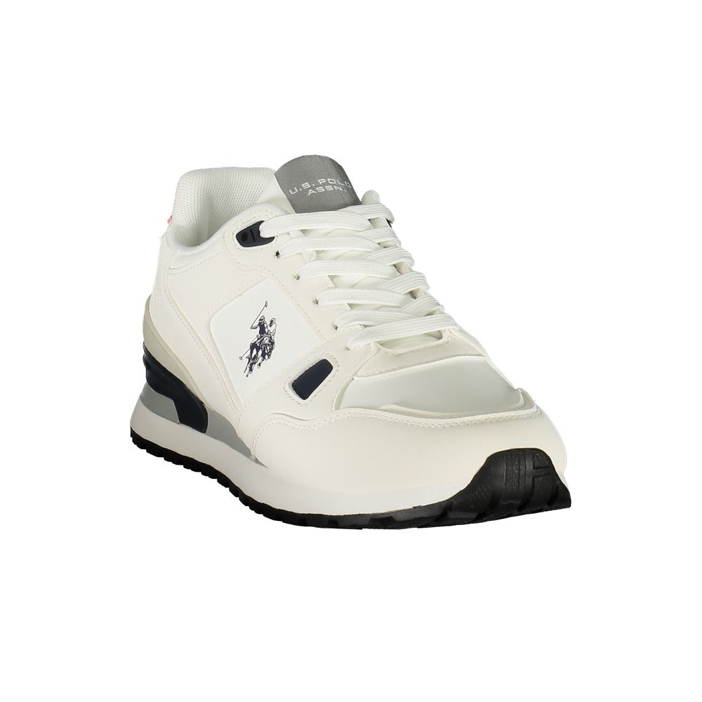 U.S. POLO ASSN. White Polyurethane Mens Sneaker | Regal Royce