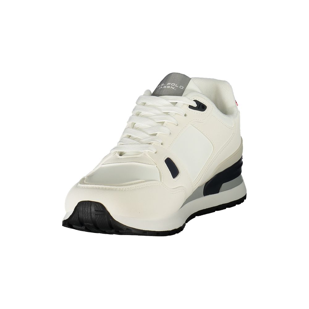U.S. POLO ASSN. White Polyurethane Mens Sneaker | Regal Royce