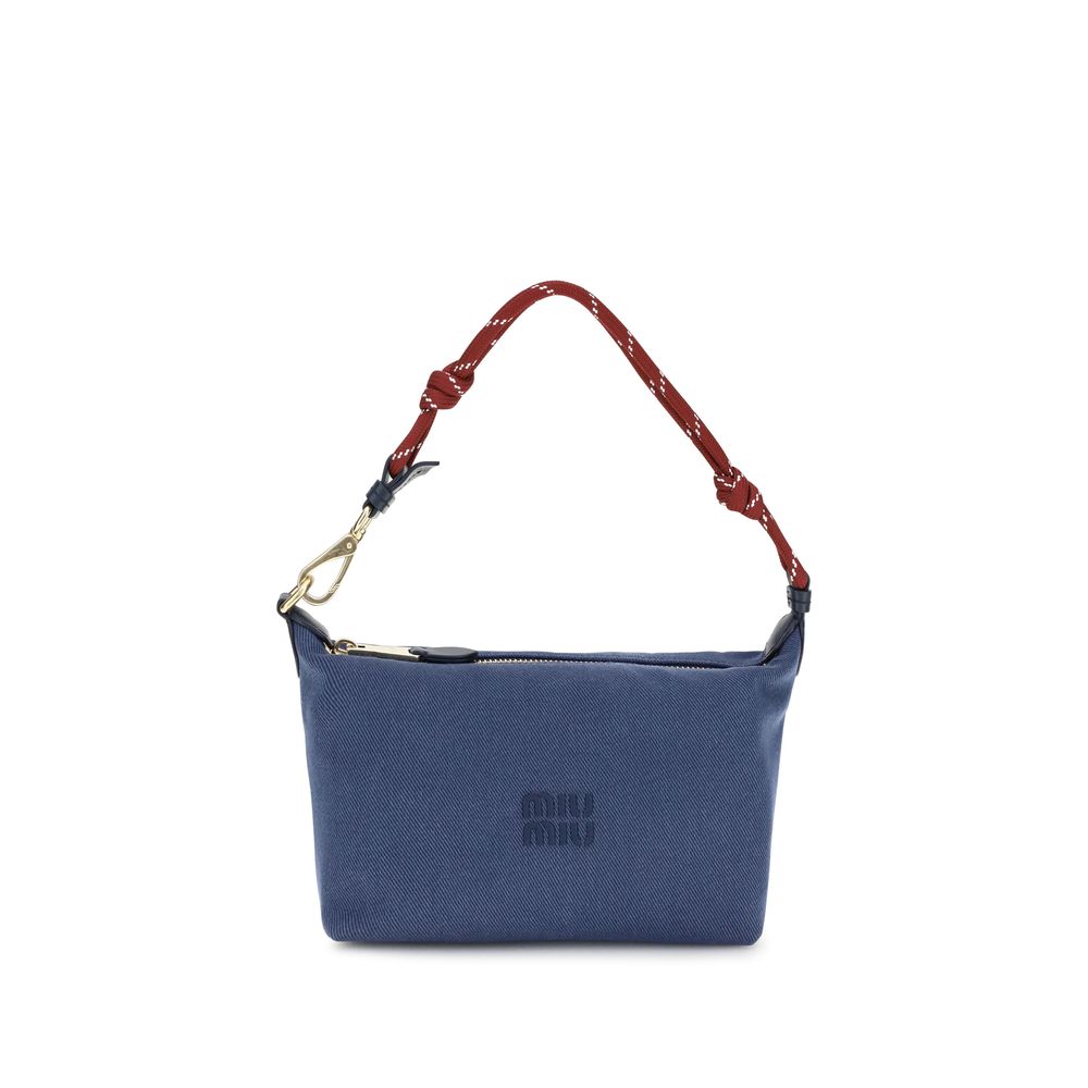 Miu Miu Blue Cotton Shoulder Bag | Regal Royce
