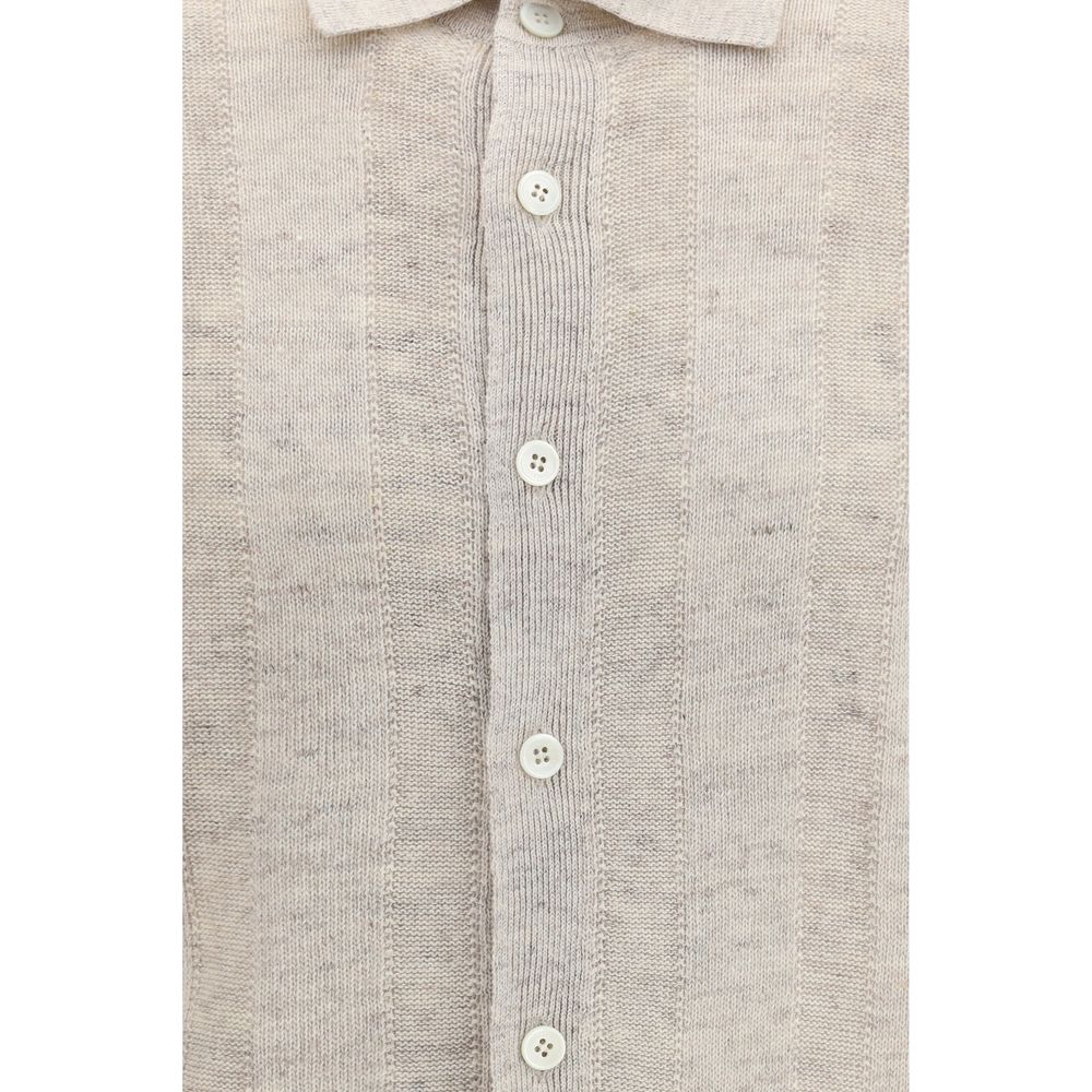 Brunello Cucinelli Beige Cotton Polo Shirt | Regal Royce