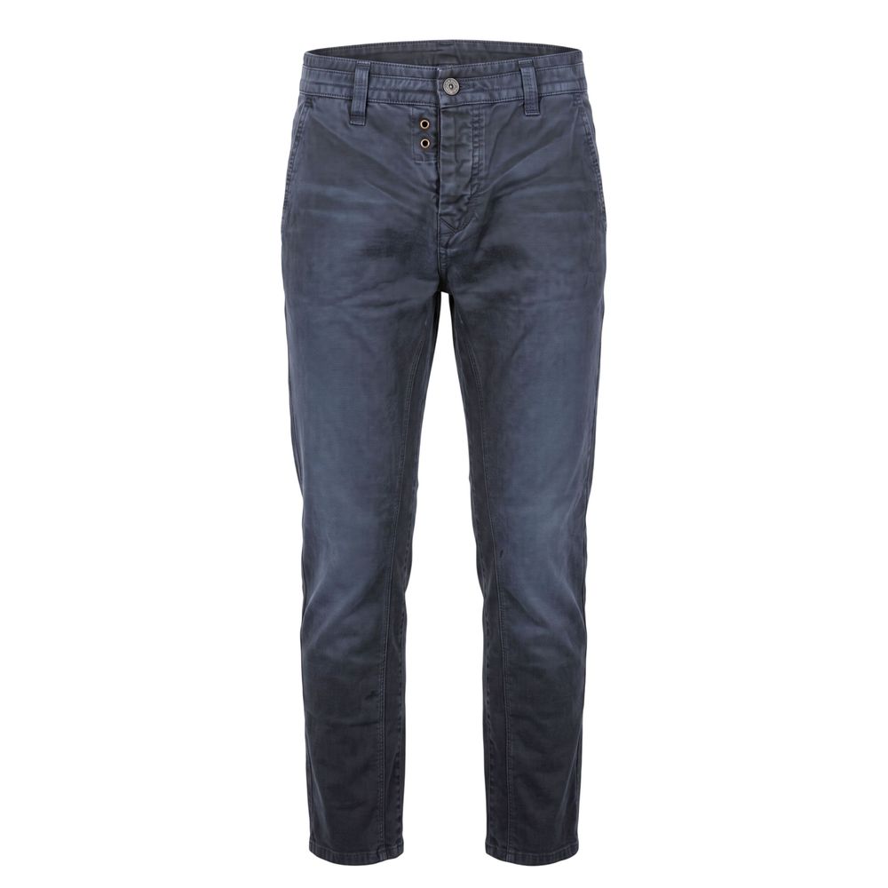 Trussardi Jeans Blue Cotton Men Pant | Regal Royce