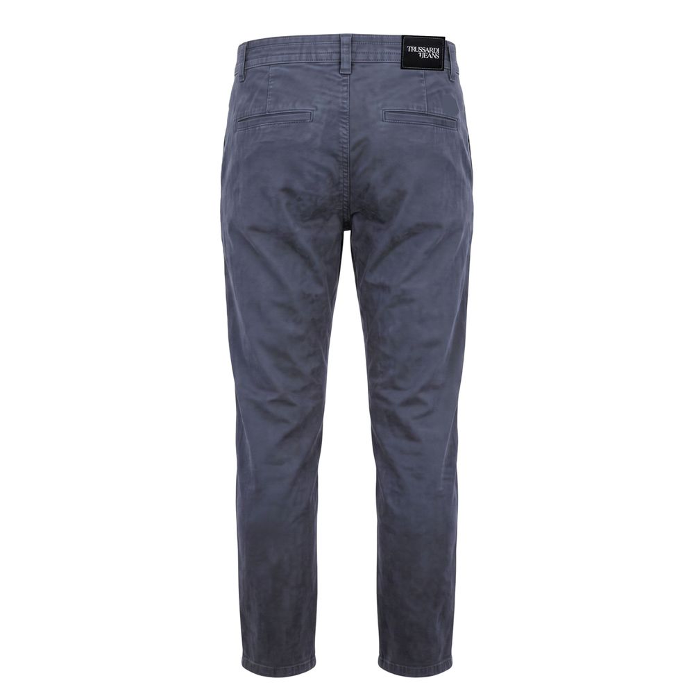 Trussardi Jeans Blue Cotton Men Pant | Regal Royce