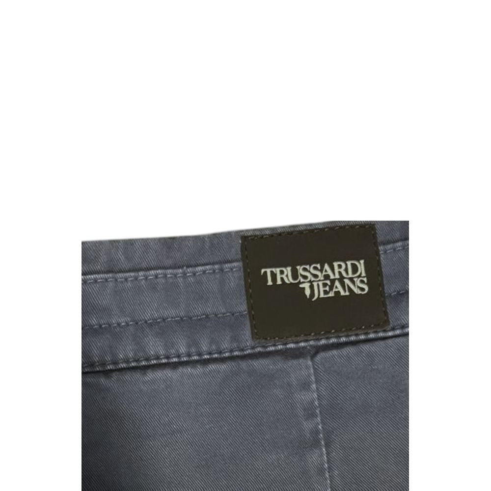 Trussardi Jeans Blue Cotton Men Pant | Regal Royce