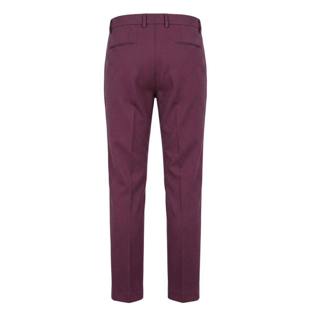 Trussardi Jeans Red Cotton Men Pants | Regal Royce