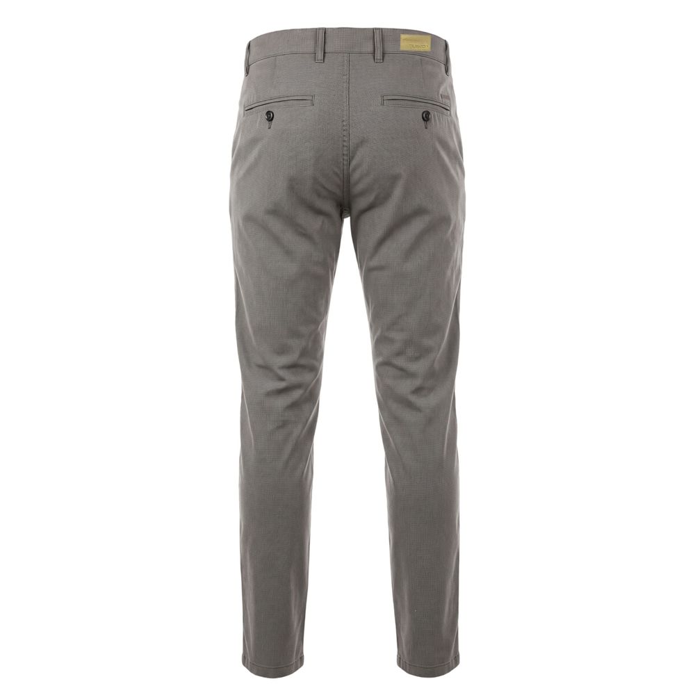 Trussardi Jeans Grey Cotton Men Trouser | Regal Royce
